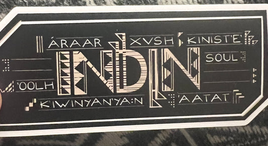 INDIN in Indin words - Sticker